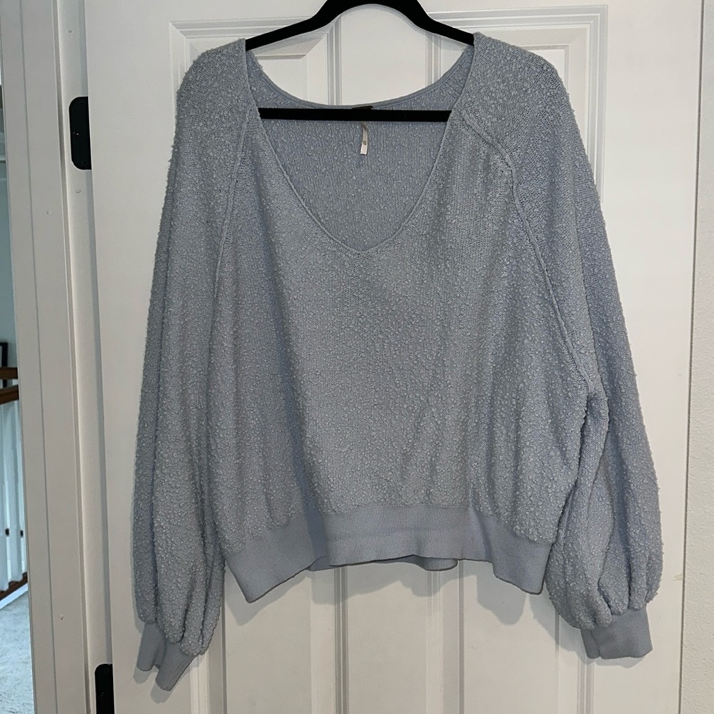 Free people bubble sleeve sweater